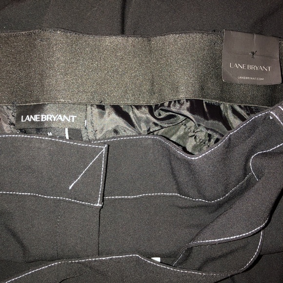 🎉HP🎉 LANE BRYANT LENA Belted Flat Front Tailor Stretch Trouser Pants 16R NWT! - Picture 10 of 16